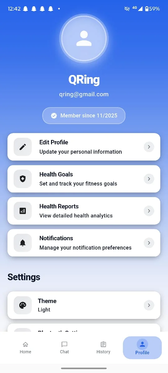 Health Ring AI screen 2