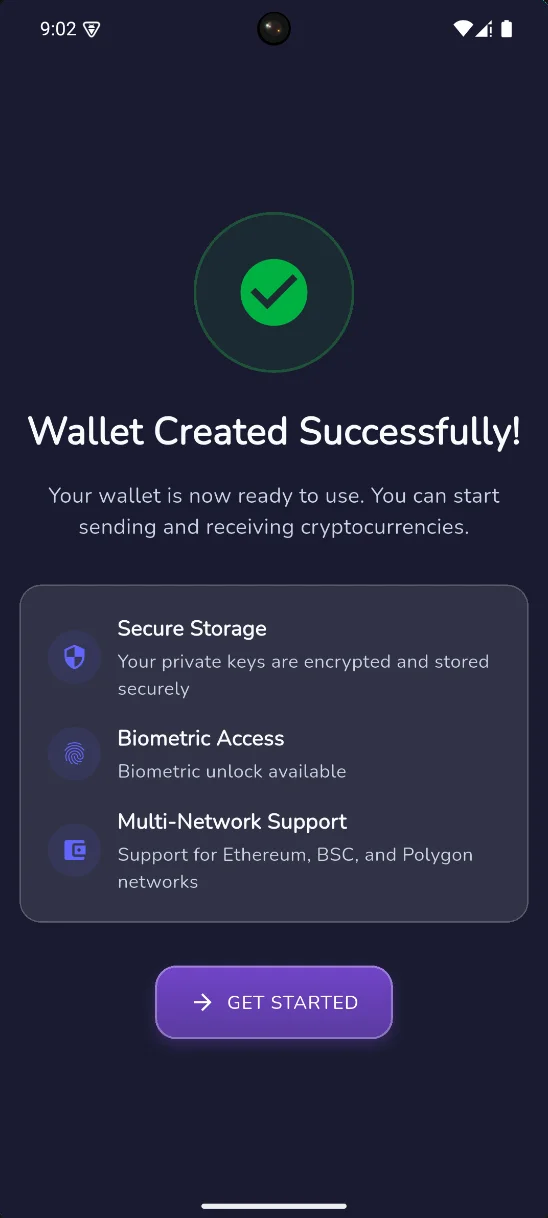 MagicCraft Wallet screen 2